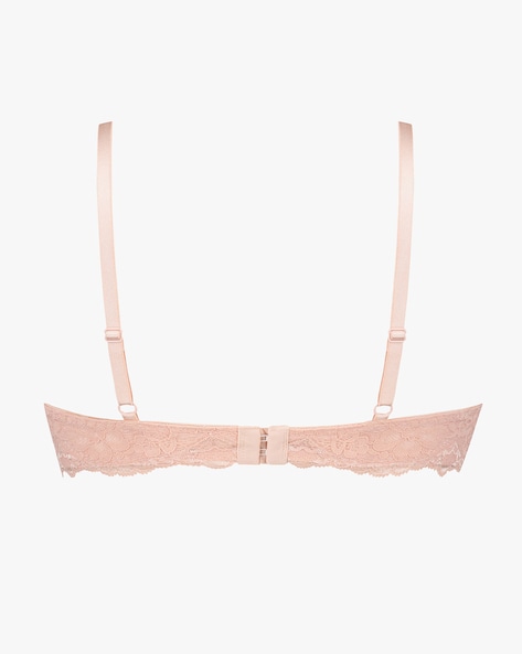 Pearl Pink Lace Moscow Push-up Bra 