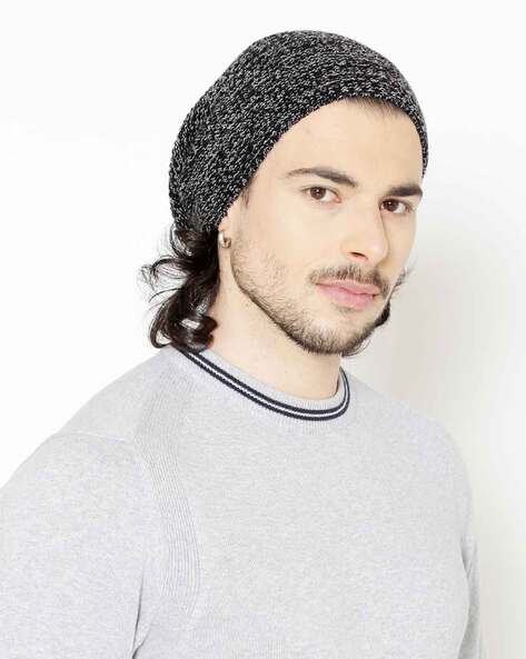Bharatasya Unisex Grey Beanie Cap, Cable Knitted in Soft Acrylic Wool. (Grey) At Nykaa, Best Beauty Products Online