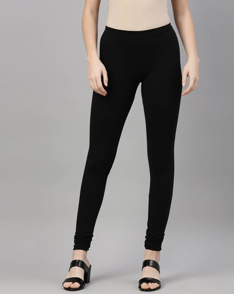 Peached Leggings in Basic Black | Raven Dark Ebony Athleisure Tights - Dare  Fashion