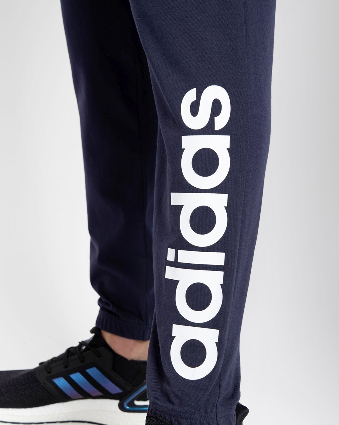 Adidas essentials linear 2024 logo pants men's