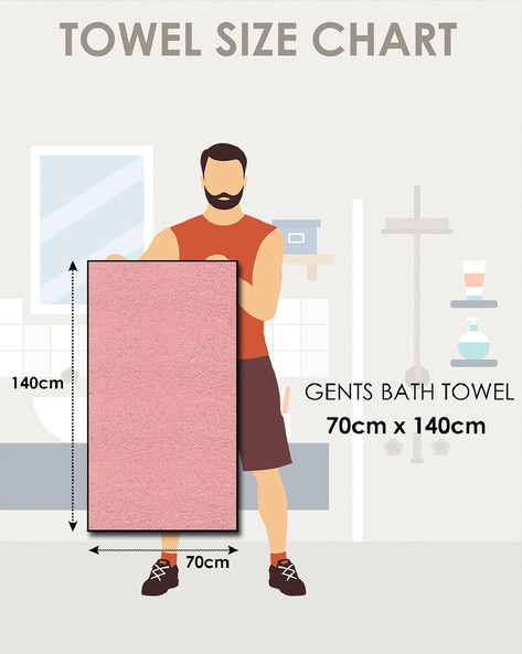 Standard shower 2024 towel size