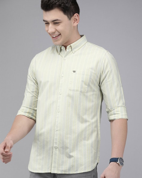 Buy Cream Shirts for Men by THE BEAR HOUSE Online