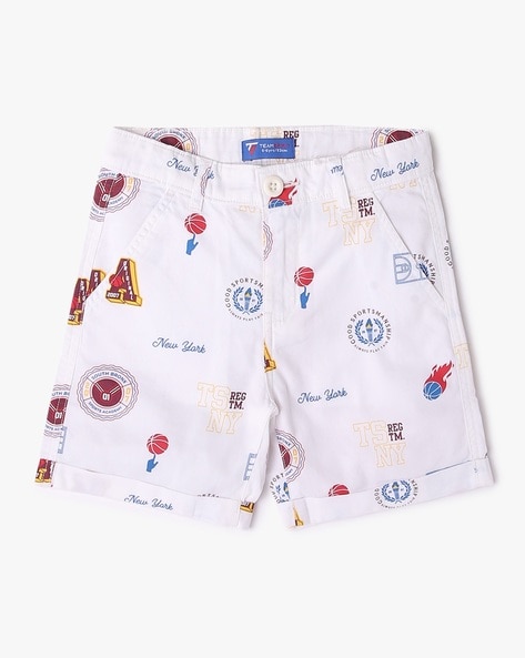 Buy White Shorts & 3/4ths for Boys by KB TEAM SPIRIT Online