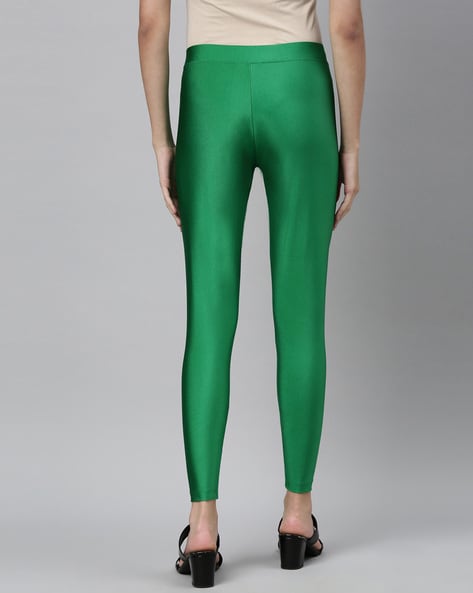Buy N-Gal High Impact Quick Dry Leggings - Green Beige at Rs.408 online |  Activewear online