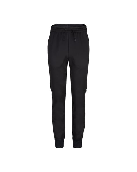 Boys plain cheap black joggers