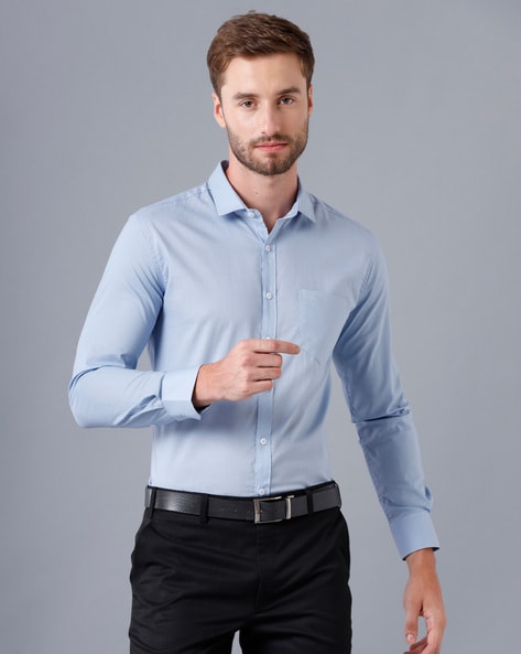 Buy Blue Shirts for Men by YOVISH Online