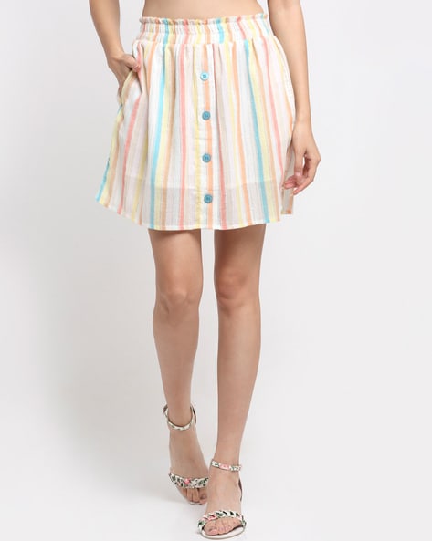 Striped skirt clearance pastel