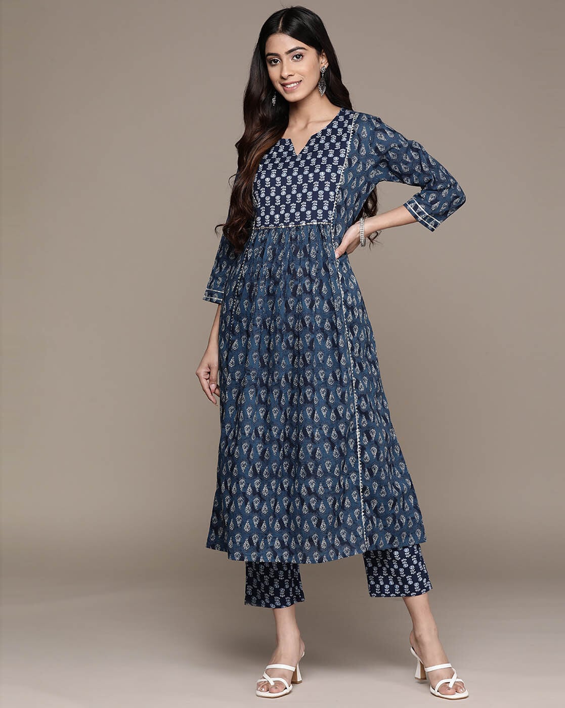 Buy Navy Blue Co-ord Sets for Women by ANUBHUTEE Online