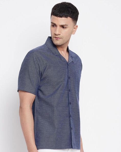 Collared top shirt men