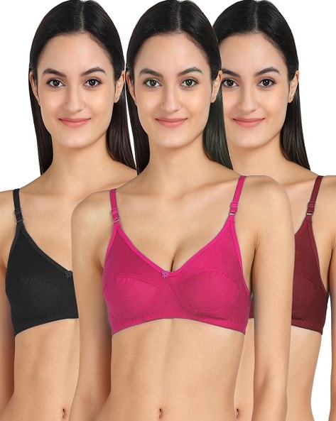 Pack of 3 Non-Wired Non-Padded Bras