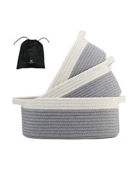 textile and beyond Set of 3 Handmade Baskets-picture-11