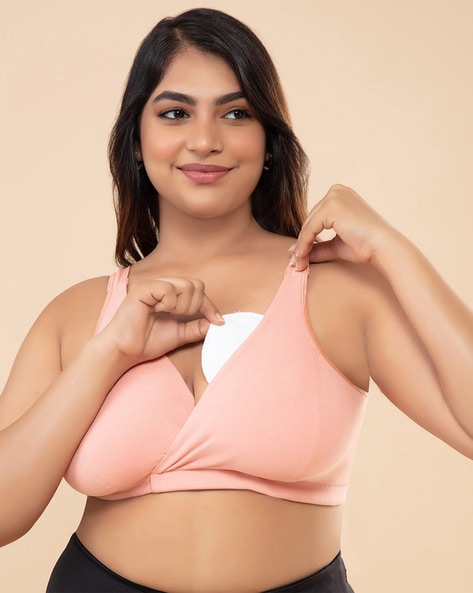  ZYLDDP Women's Nursing Bras Underwire Support Full Coverage  Lightly Padded Breastfeeding Maternity Bra (Color : Apricot, Size : 36D) :  Clothing, Shoes & Jewelry