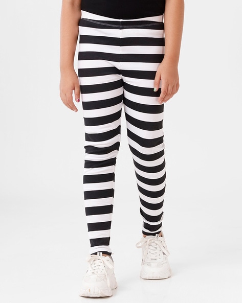 Horizontal Stripe Kids Leggings - Designed By Squeaky Chimp T-shirts &  Leggings