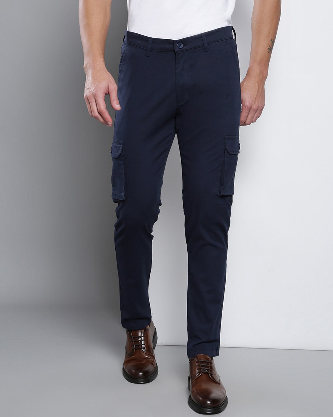 Stone Island Tapered Cargo Trousers in Black for Men  Lyst