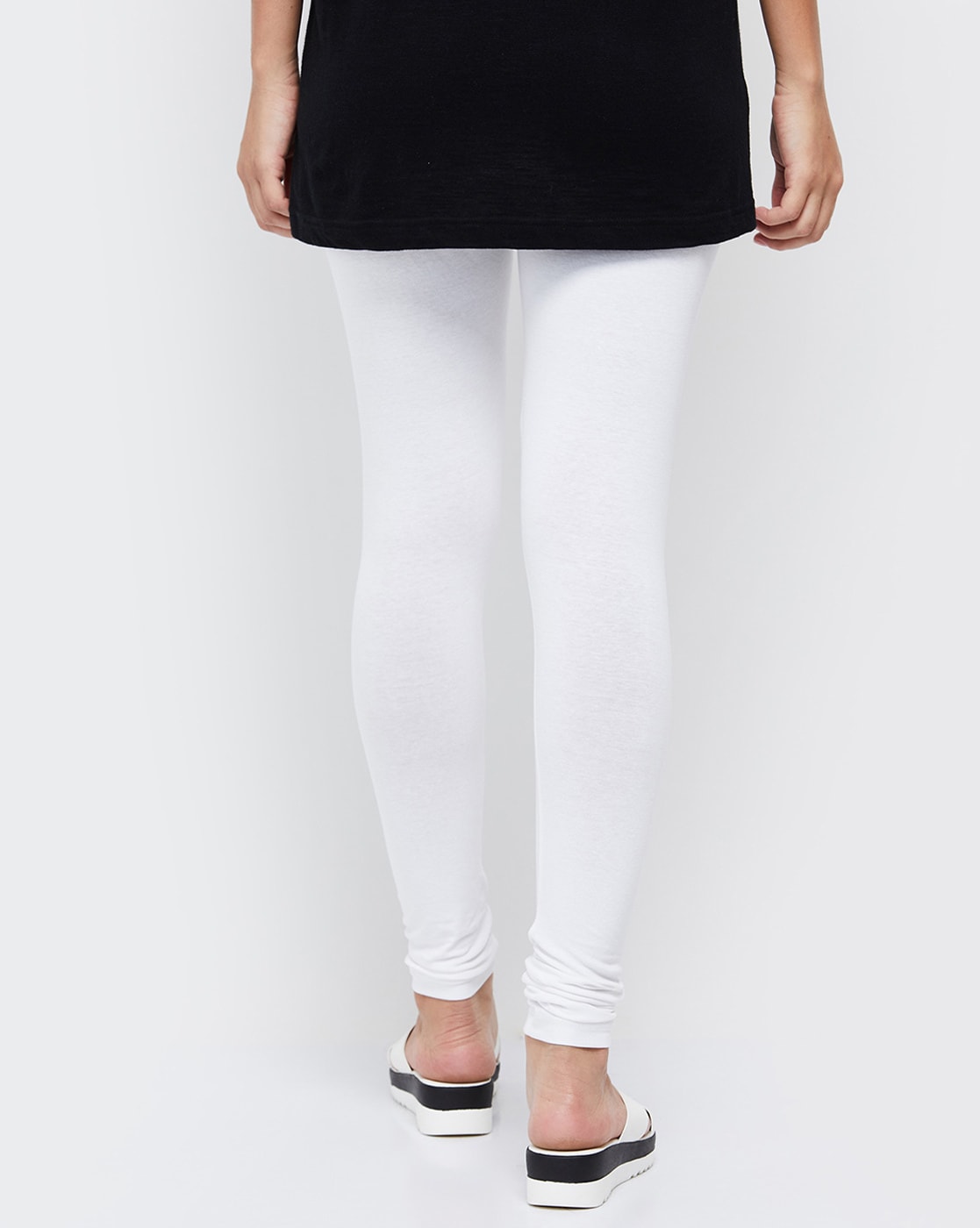 Buy Ms.Lingies Women White Solid Viscose Leggings Online at Best Prices in  India - JioMart.