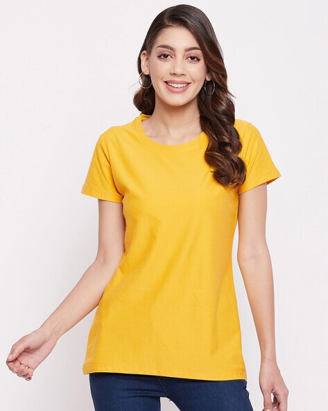 Yellow t shirt for 2025 ladies