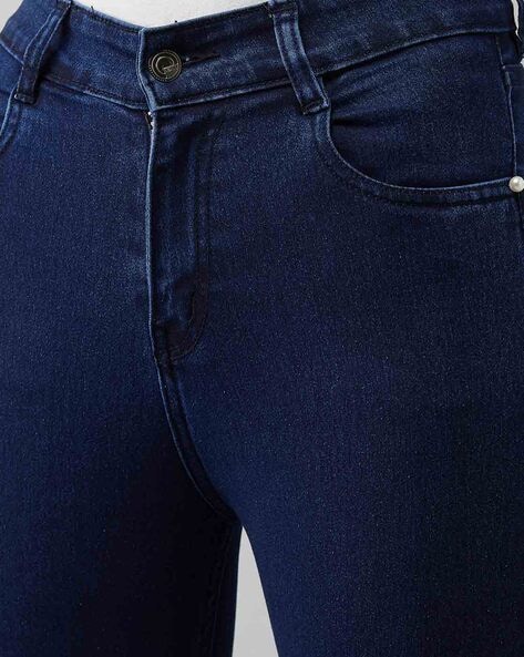 Buy Navy Blue Jeans & Jeggings for Women by Runwayin Online