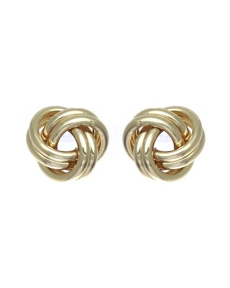 Simple Japanese Korean Style Bird's Nest Shape Stud Earrings - Temu