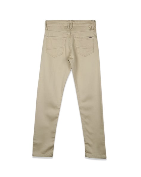 Monte Carlo Off White Striped Regular Fit Mid Rise Trousers