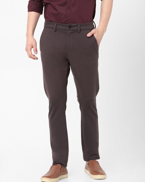 Celio Solid Straight Fit Pant