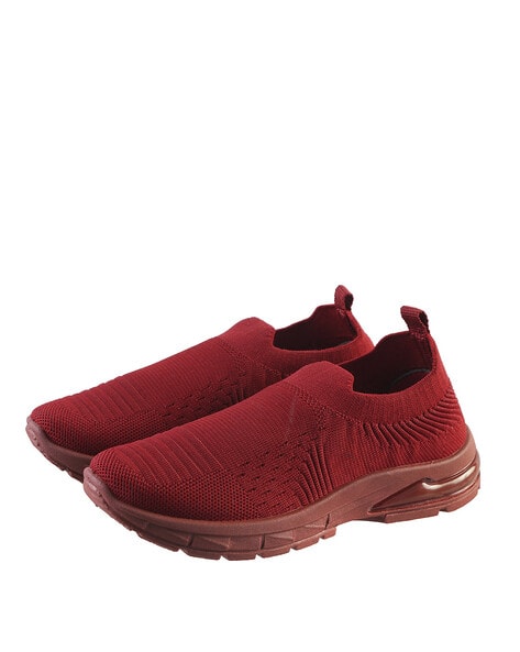 Textured Slip-On Walking Shoes