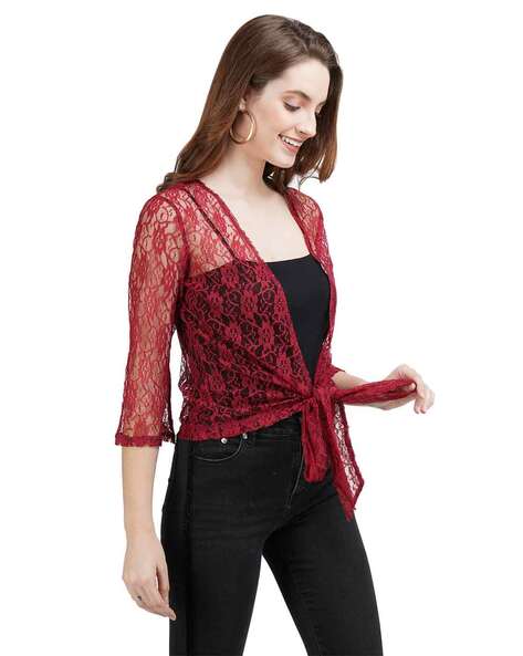 Womens on sale red shrug