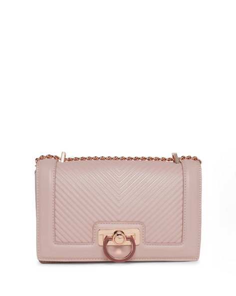 Premium Photo | Stylish pink ladies handbag isolated on background