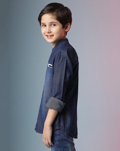 Dsquared2 Kids stretch-cotton Denim Shirt - Farfetch