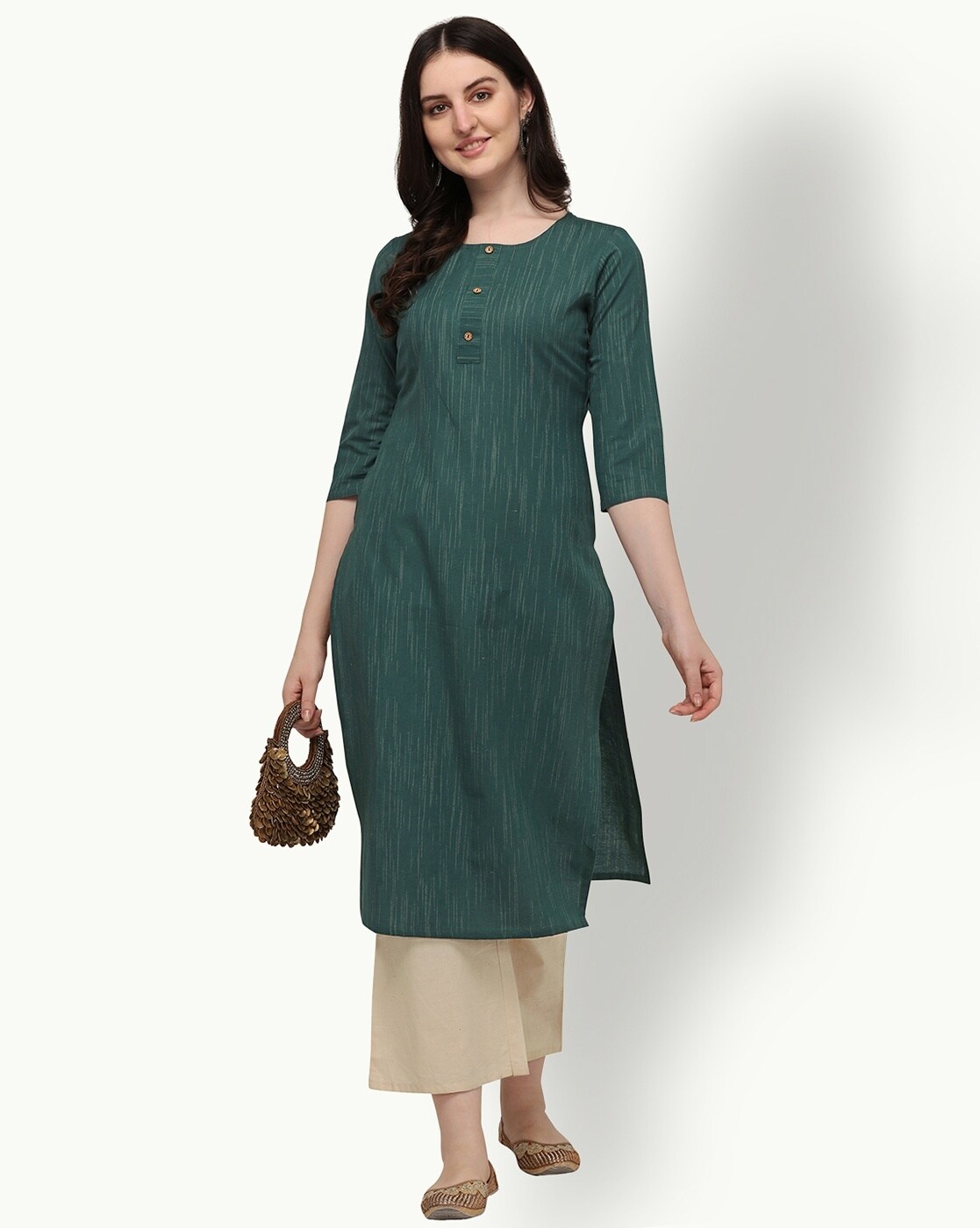 Buy Green Kurtis & Tunics for Women by Queenley Online | Ajio.com