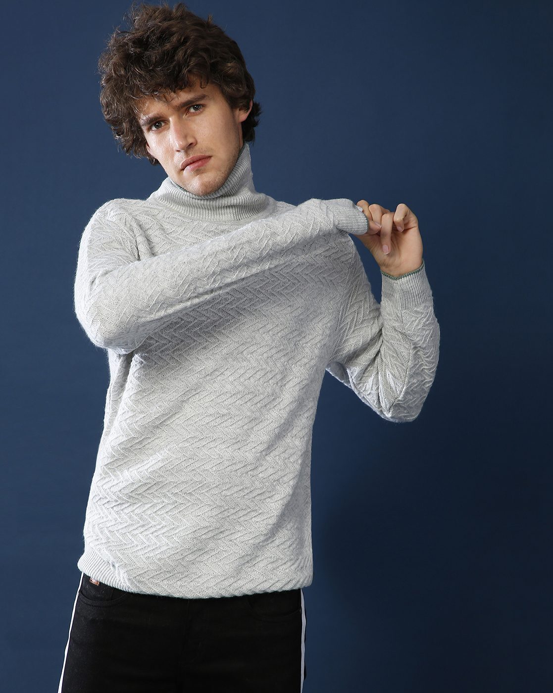 Grey sweater outlet turtleneck