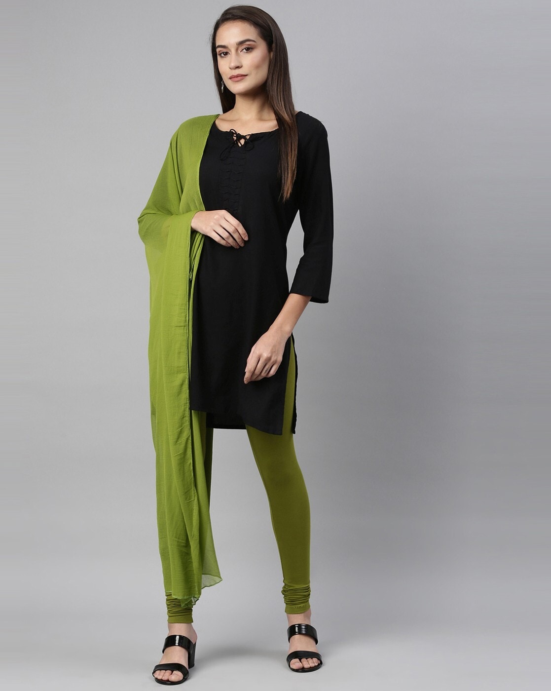 Sea Green Angrakha with Leggings and Kota Dupatta | Fashion dresses,  Angrakha style, Dress salwar kameez