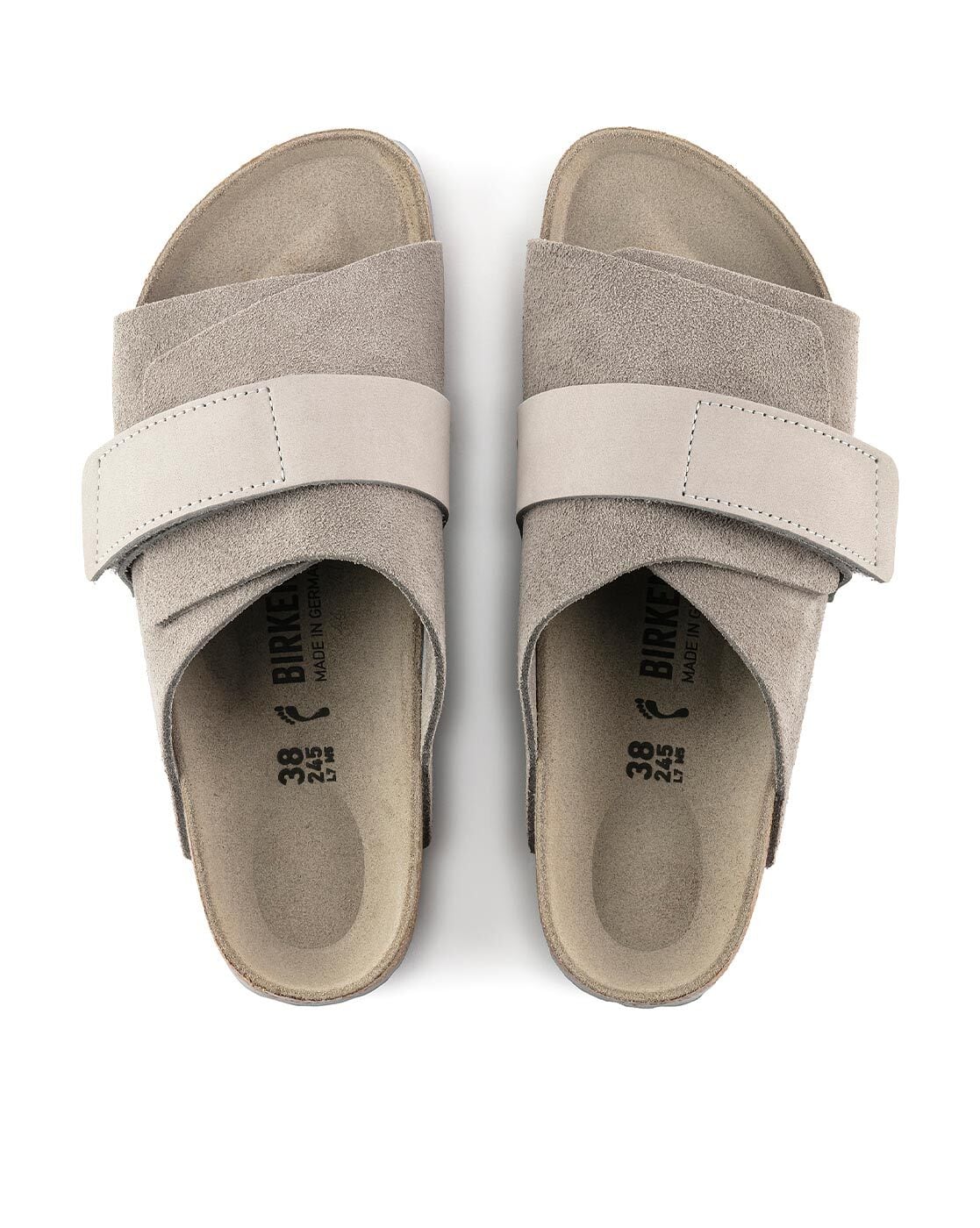 Grey fur birkenstocks hot sale