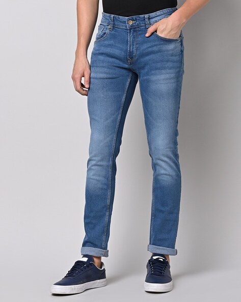 Spykar Mid-Wash Skinny Fit Jeans