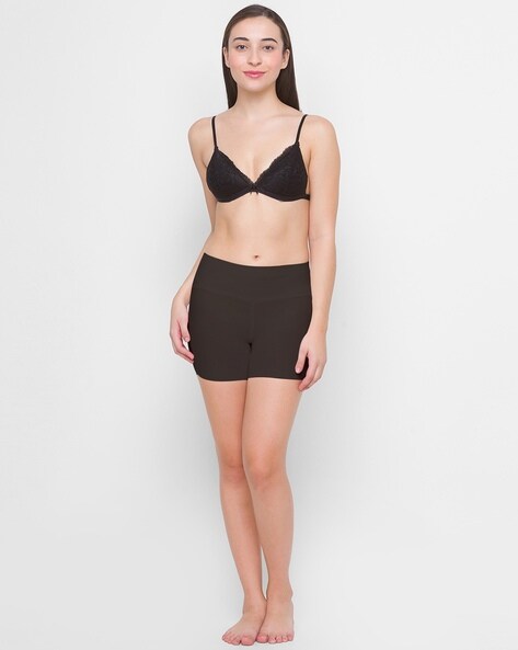 Buy F FASHIOL.COM Women Soft Silk Seamless Skirt Shorts Modal Boyshort  Panties Black & Skin Online at Best Prices in India - JioMart.