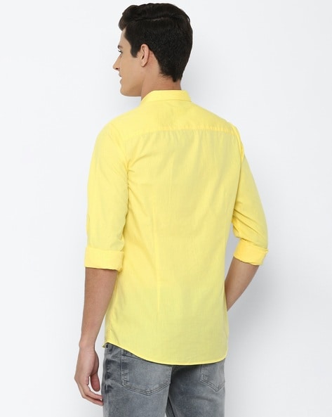 Buy Yellow Shirts for Men by ALLEN SOLLY Online