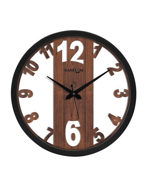 Random 12-inch Shuttering numbers Wall clock ( Quartz Movement, Black Frame)