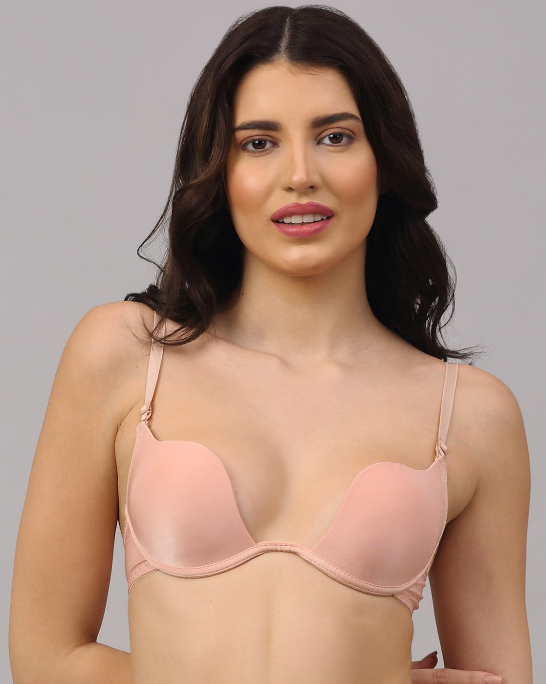  Today Deals Prime Backless Bras for Women Push up Bra Women's  Minimizer Bras Push up Bra  outlets Store Clearance Beige S : Sports  & Outdoors