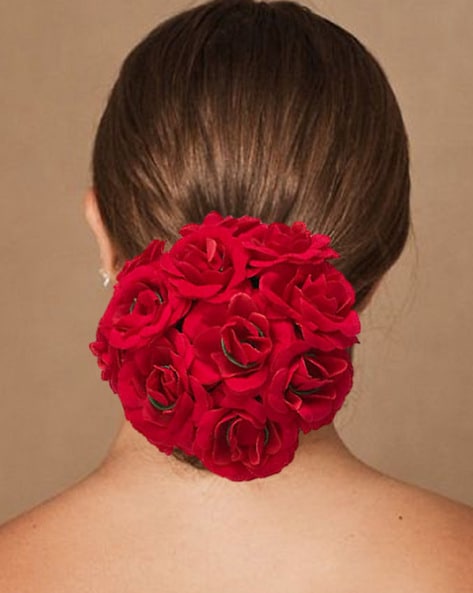 Hair sale flower red