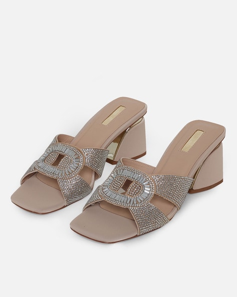 Buy Silver Heeled Sandals for Women by Aldo Online | Ajio.com