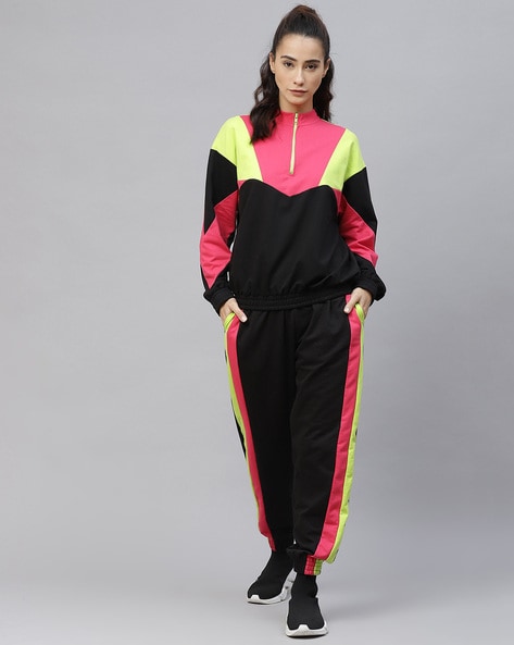 NIKE Printed Women Track Suit - Buy BLACK/WHITE/BLACK/(WHITE) NIKE Printed Women  Track Suit Online at Best Prices in India
