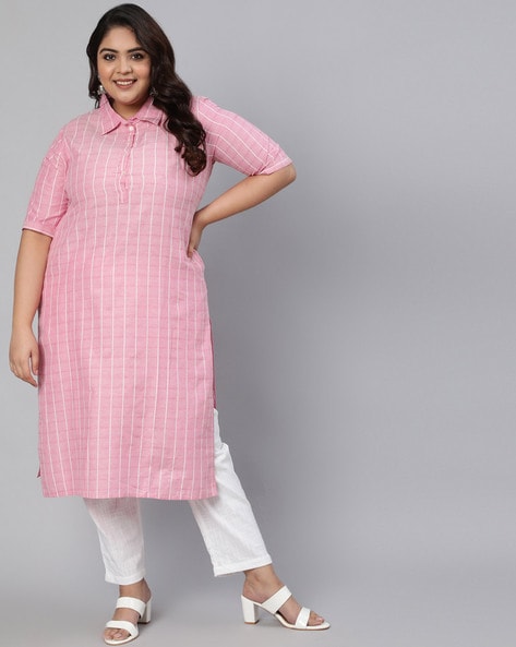 Buy Pink Kurtas for Women by Jaipur Kurti Online Ajio