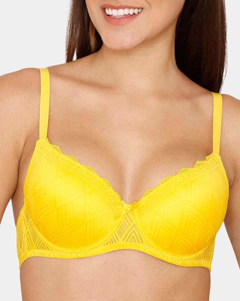Shyle 40c Yellow Push Up Bra - Get Best Price from Manufacturers &  Suppliers in India