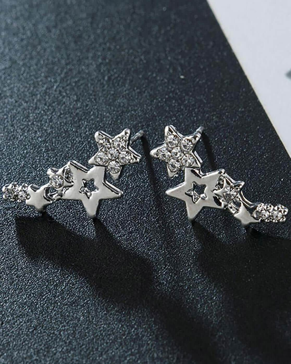 Medium Compass Rose Stud Earrings with Diamonds – The Golden Cleat