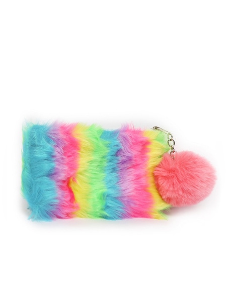 Buy OFF-WHITE CUTESY PLUSH FUR SHOULDER BAG for Women Online in India