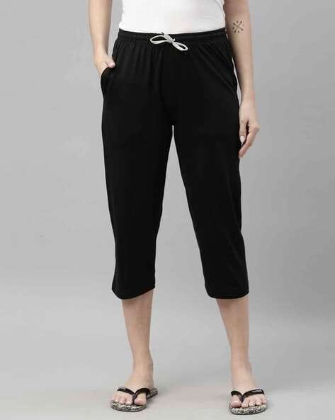 Buy Navy & Black Trousers & Pants for Women by Kryptic Online