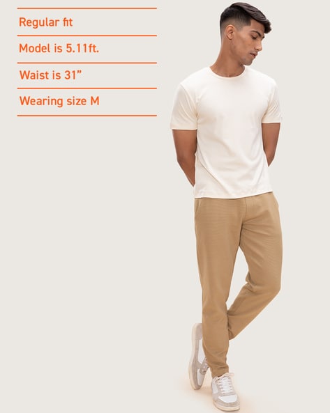 Buy Beige Track Pants for Men by DAMENSCH Online