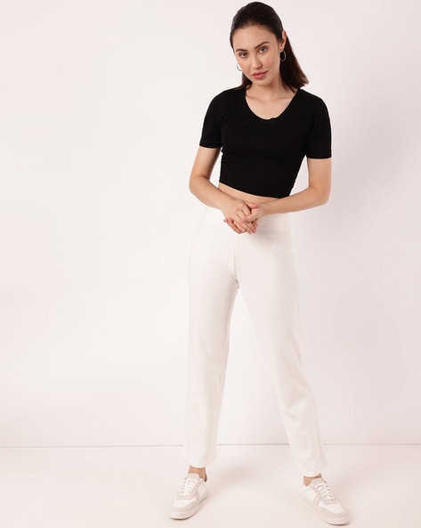 Marks Spencer White Trousers  Buy Marks Spencer White Trousers online in  India