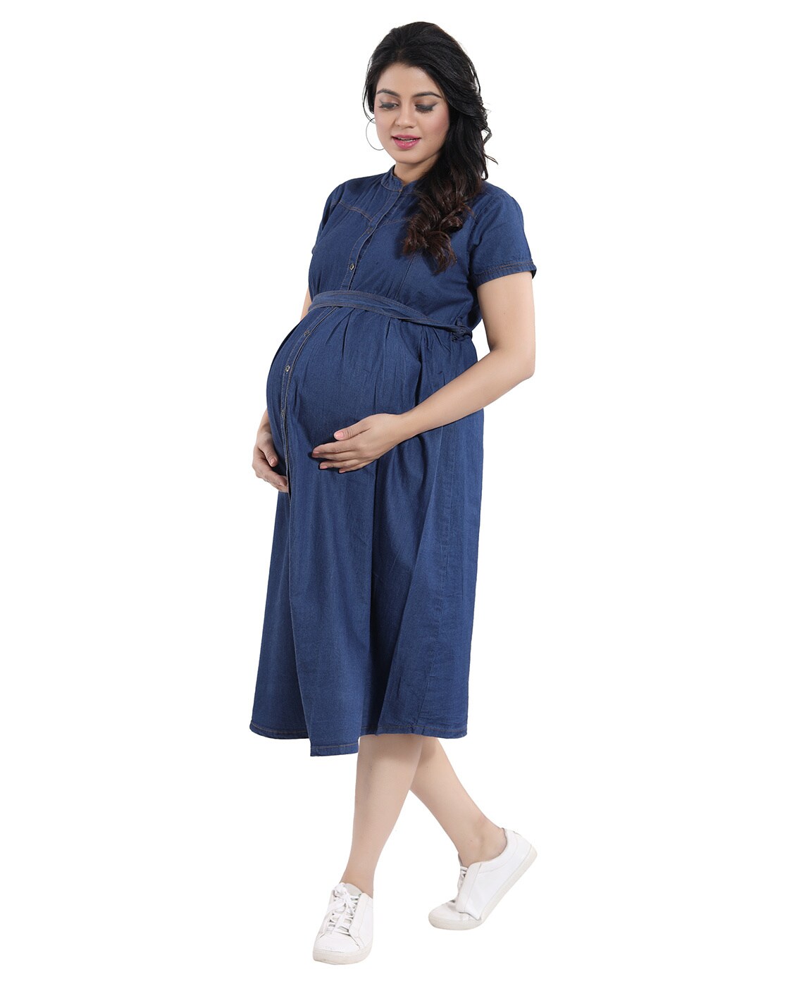 15 Maternity Outfits Using the Same Maternity Dress - Friday We're In Love
