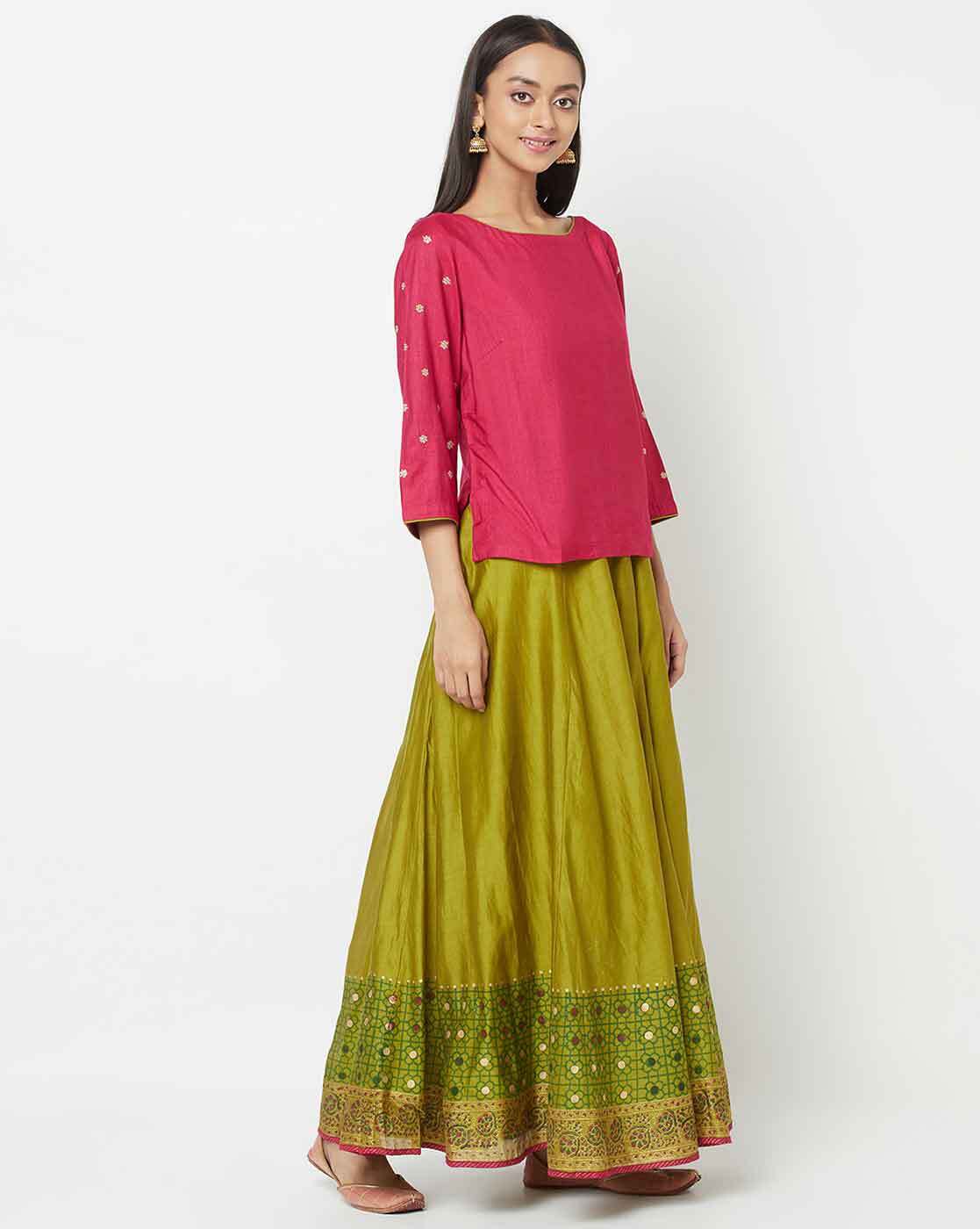 Buy Pink Suit Sets for Women by Fabindia Online | Ajio.com