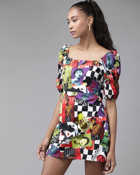 Graphic 2025 print dress